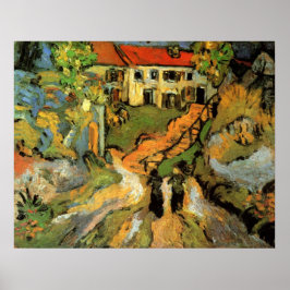 Van Gogh Village Street und Steps Auvers, Figures Poster