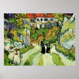 Van Gogh Village Street und Steps Auvers, Figures Poster