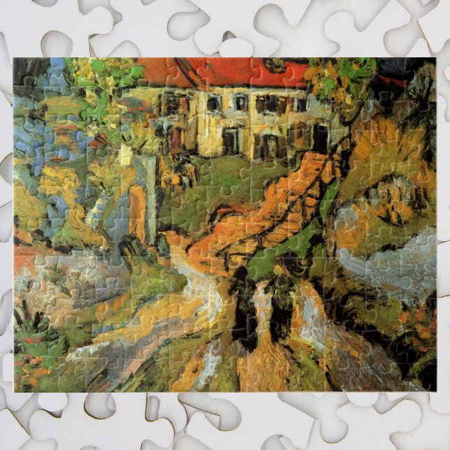 Van Gogh Village Street und Steps Auvers, Figures Puzzle (Von Creator hochgeladen)