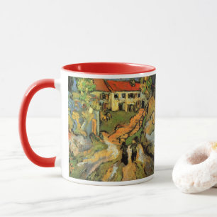 Van Gogh Village Street und Steps Auvers, Figures Tasse