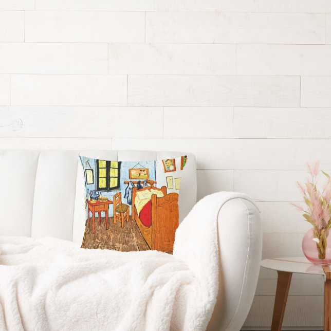 Van Gogh - Vincent's Bedroom, berühmte Malerei, Kissen (Liege)
