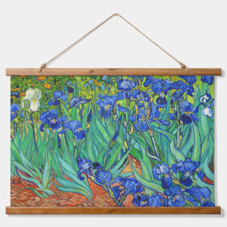 Van Gogh Vintag Irises Wandteppich Mit Holzrahmen