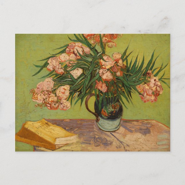Van Gogh Vintag Stillleben mit Oleander Postkarte (Vorderseite)