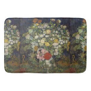 Van Gogh Vintage Bouquet von Blume in einer Vase Badematte