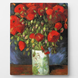 Van Gogh Vintage-Gemälde Blüten Vase Blumen Fotoplatte
