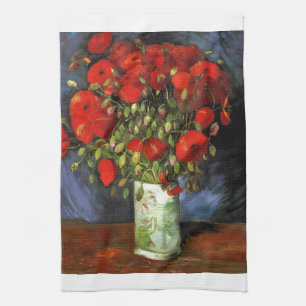 Van Gogh Vintage-Gemälde Blüten Vase Blumen Küchentuch