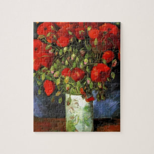 Van Gogh Vintage-Gemälde Blüten Vasen Blumen Puzzle