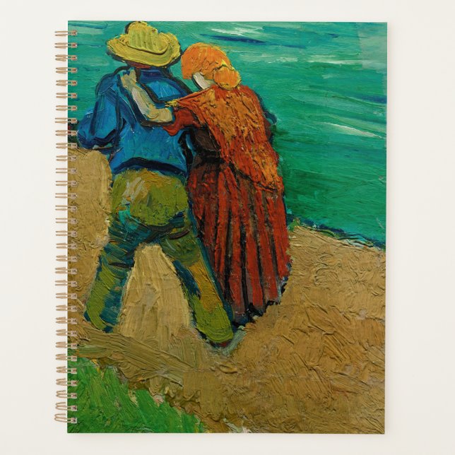 Van Gogh Vintage Post-Impressionist Zwei Liebende Planer (Vorderseite)