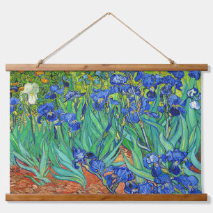 Van Gogh Vintage Schwertlilien Wandteppich Mit Holzrahmen