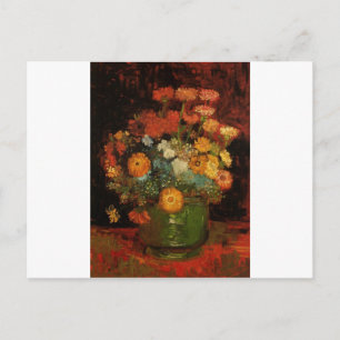Van Gogh Vintage Vase Blume Blüten Postkarte