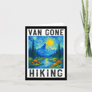Van Gogh Wandern, Camping Mountains Natur, Funny H Karte