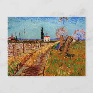 Van Gogh - Weg durch ein Feld Postkarte