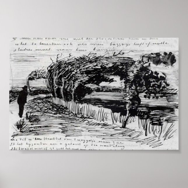 Van Gogh - Weg zum Strand Poster (Vorne)