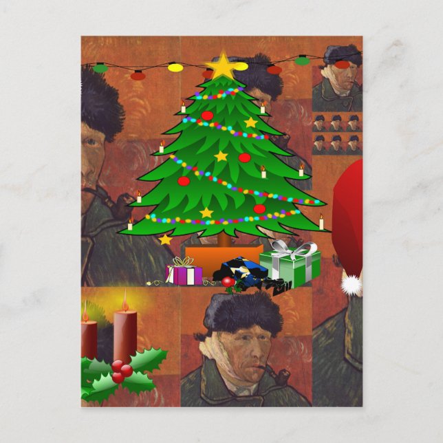 van gogh Weihstmas Feiertagspostkarte (Vorderseite)