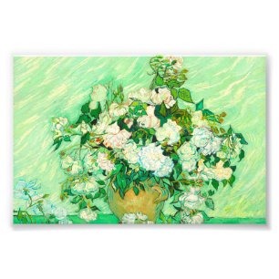 Van Gogh Weiße Rosen Fotodruck