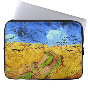 Van Gogh - Weizenfeld mit Krähen, Laptopschutzhülle
