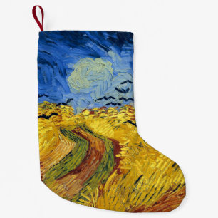 Van Gogh Weizenfeld mit Krähen Post-Impressionist Kleiner Weihnachtsstrumpf