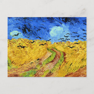 Van Gogh - Weizenfeld mit Krähen, Postkarte