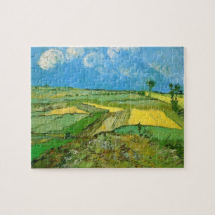 Van-Gogh-Weizenfelder bei Auvers unter Clouded Sky Puzzle