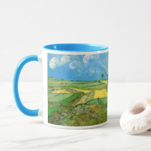 Van-Gogh-Weizenfelder bei Auvers unter Clouded Sky Tasse