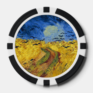Van Gogh Weizenfelder impressionistische Malerei Pokerchips