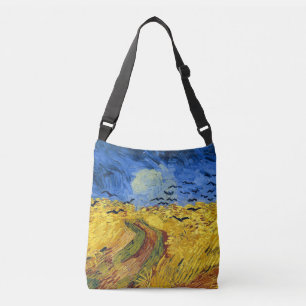 Van Gogh Weizenfelder impressionistische Malerei Tragetaschen Mit Langen Trägern