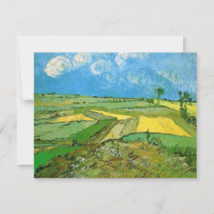Van Gogh Weizenfelder in Auvers unter bewölktem Hi