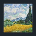 Van Gogh Wheat Field mit Zypressen. Impressionismu Magnet<br><div class="desc">Van Gogh Magnet "Weizenfeld mit Zypressen".</div>