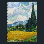 Van Gogh Wheat Field mit Zypressen. Impressionismu Notizblock<br><div class="desc">Van Gogh "Wheat Field with Cypresses" Notebook.</div>