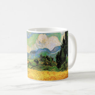 Van Gogh Wheat Field w Cypressen bei Haute Galline Kaffeetasse