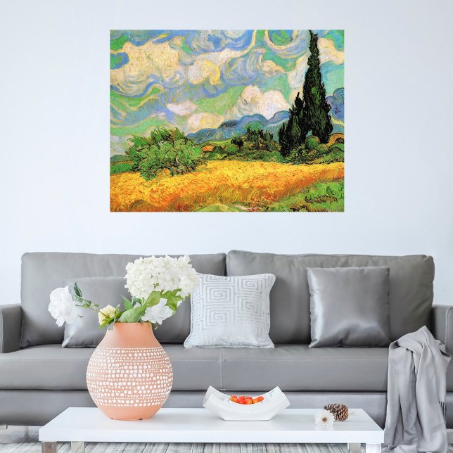 Van Gogh Wheat Field w Cypressen bei Haute Galline Poster (Von Creator hochgeladen)