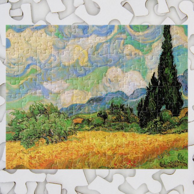 Van Gogh Wheat Field w Cypressen bei Haute Galline Puzzle (Von Creator hochgeladen)