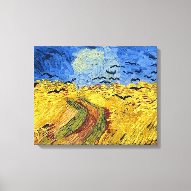 Van Gogh Wheat Fields impressionistisches Gemälde Leinwanddruck (Vorderseite)