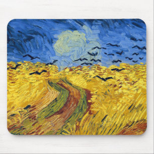 Van Gogh Wheat Fields impressionistisches Gemälde Mousepad