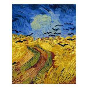Van Gogh Wheat Fields impressionistisches Gemälde Poster