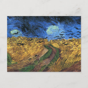 Van Gogh Wheatfield mit Crows Postkarte