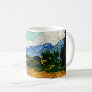 Van Gogh - Wheatfield mit Cypress Tree Kaffeetasse