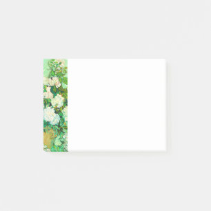 Van Gogh White Roses Post-it Klebezettel