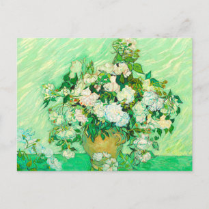 Van Gogh White Roses Postkarte