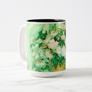 Van Gogh White Roses Zweifarbige Tasse