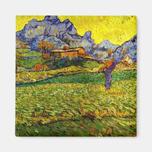 Van Gogh - Wiese in den Bergen Magnet