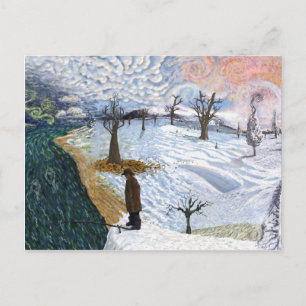 Van Gogh: Winterlandschaft Postkarte