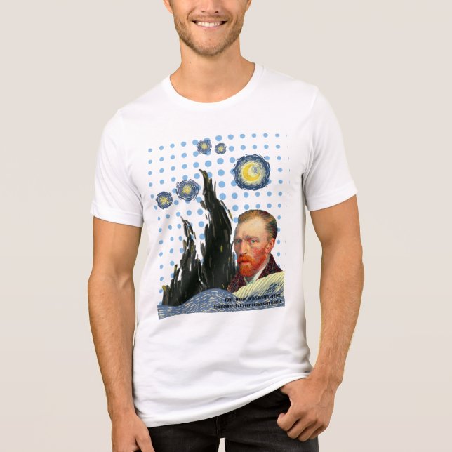 Van Gogh with every star I see, I remember that  Tri-Blend Shirt (Vorderseite)
