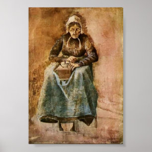 Van Gogh - Woman Grinding Coffee Poster