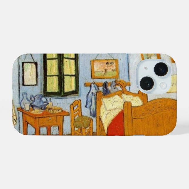 Van Gogh-Zimmer iPhone 15 Hülle (Rückseite (Horizontal))