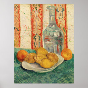 Van Gogh Zitronen und Karaffe Stillleben Kunst Poster