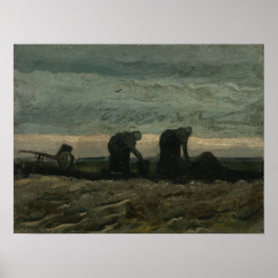 Van Gogh - Zwei Frauen auf der Heide Poster