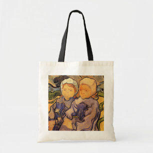Van Gogh, Zwei Kinder, Vintage Impressionismus Kun Tragetasche