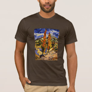 Van Gogh - Zwei Poplars auf einem Hügel T-Shirt