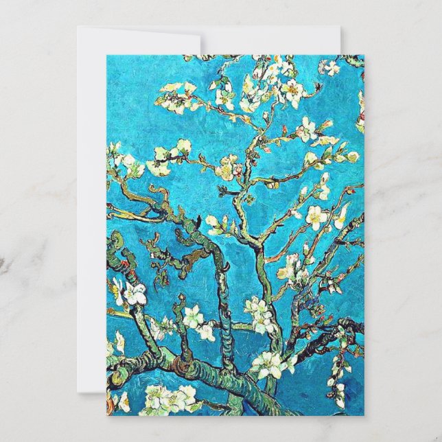 Van Gogh - Zweige mit Almond-Blüten Karte (Vorderseite)